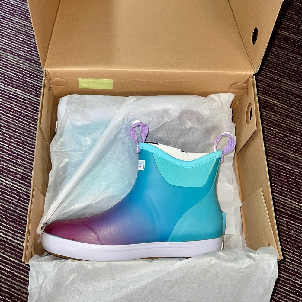 Ethereal Purple and Blue Ankle Booties